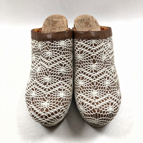 Korks by Kork-Ease Häkel Nora Gr. 11 M Block Holzabsatz Boho Slipper Clogs - Bild 4 von 9