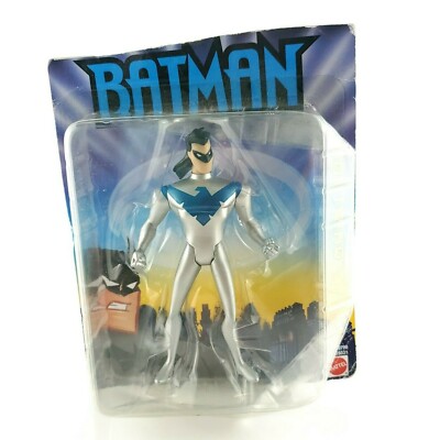 Mattel Batman Nightwing DC Comics Silver Color Action Figure 5' Tall USA Seller