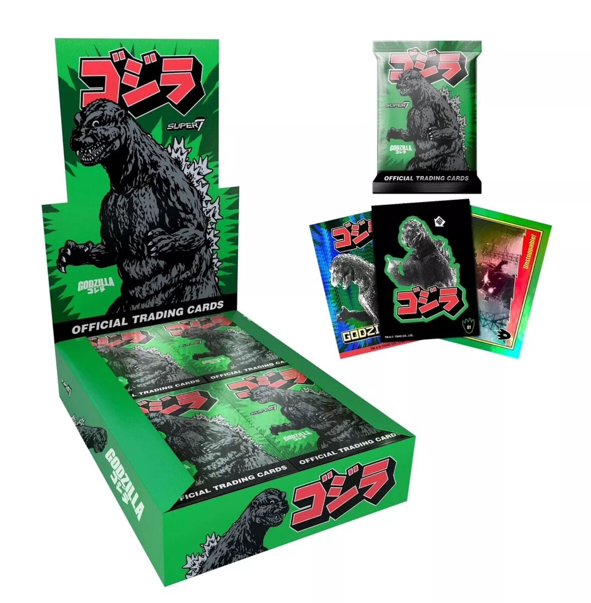 2024 SUPER 7 GODZILLA Toho Showa Series 1 Foil 24 Packs Trading Cards SEALED Box 2024 SUPER 7 GODZILLA Toho Showa Series 1 Foil 24 Packs Trading Cards SEALED Box