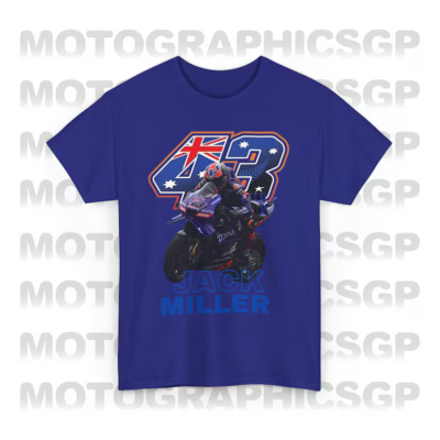 #ad #ad MotoGP Jack Miller 43 Pramac Shirt Pramac 2025 MotoGP Miller Merchandise $18.99