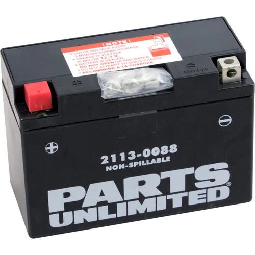 Parts Unlimited Factory-Activated AGM Maintenance-Free Battery YT9B-4/YT9B-BS
