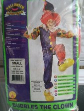 BUBBLES THE CLOWN RUBIES Child Costume SIZE S 4 -6 50 OFF Final Sale