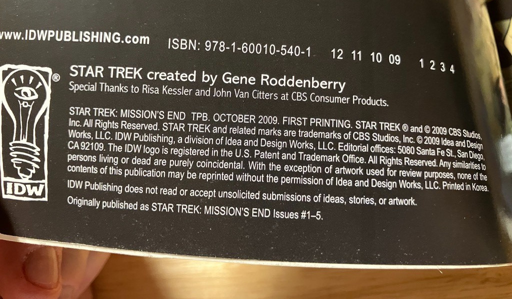 STAR TREK: Mission's End/Burden of Knowledge/Manifest Destiny/Enter the Wolves