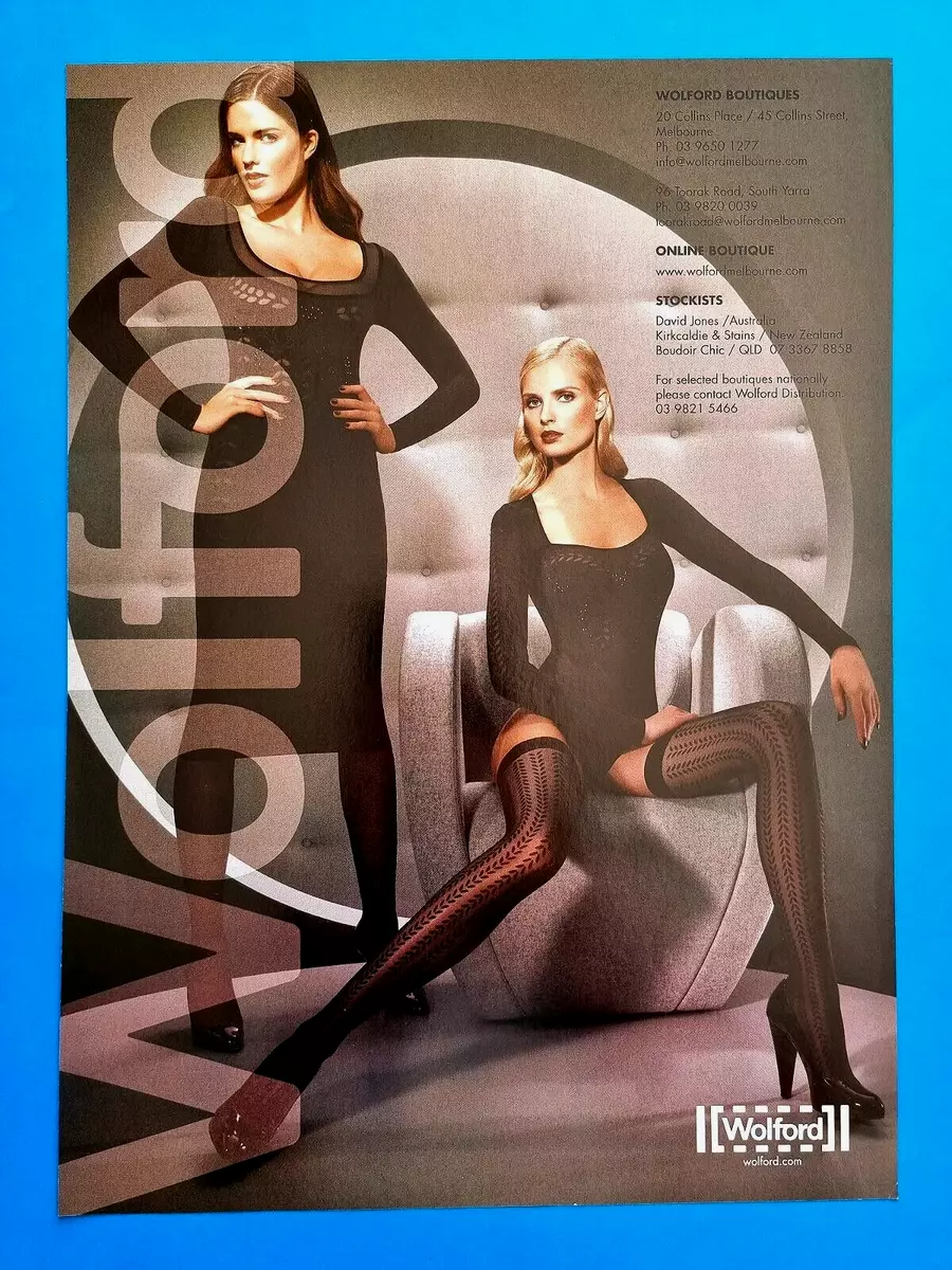 WOLFORD - High Heels Shoes Fashion Shapewear Pantyhose Hosiery Print AD -  D410