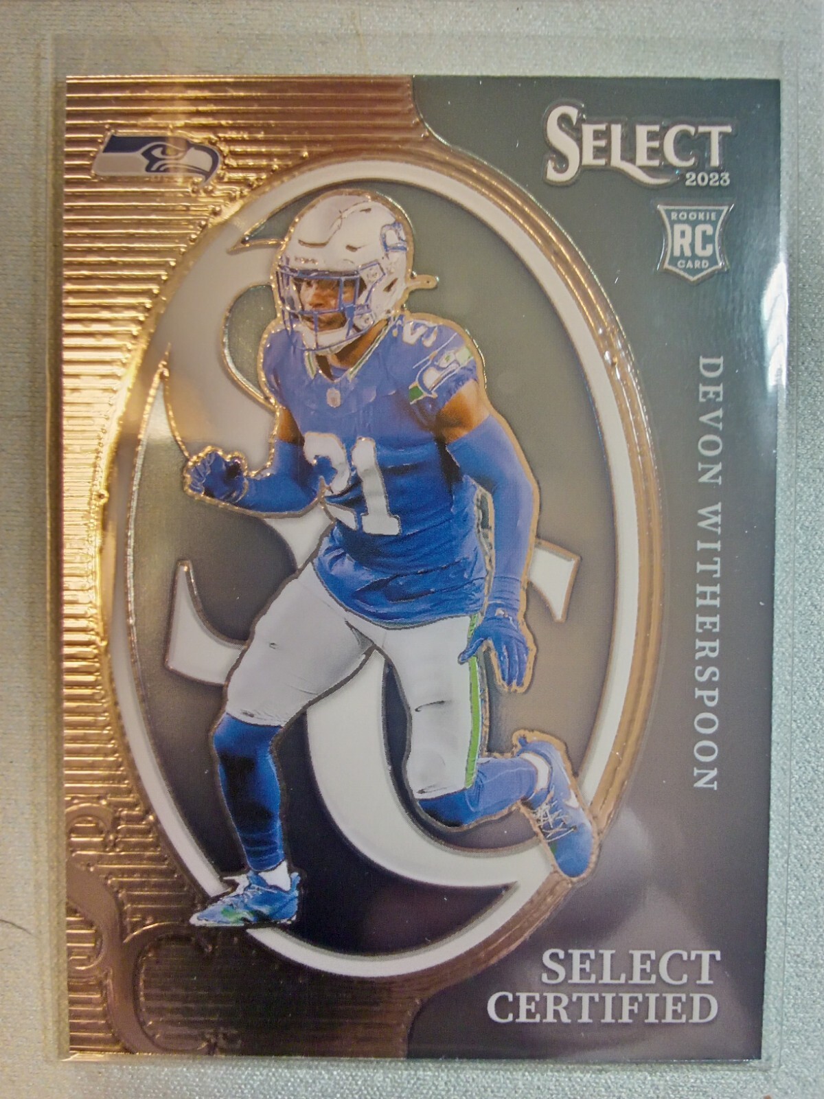 2023 Panini Select - Select Certified Rookies #CRO-DWI Devon Witherspoon (RC)Bx3