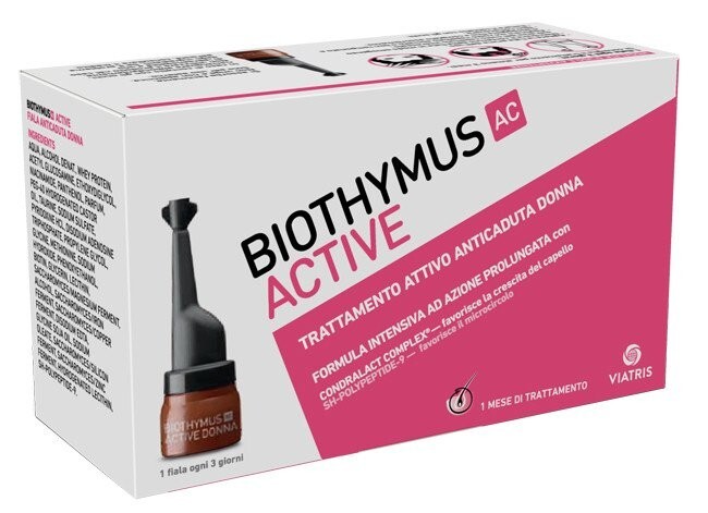 Biothymus AC Active Donna 10 Fiale Mylan - Trattamento Anticaduta Urto