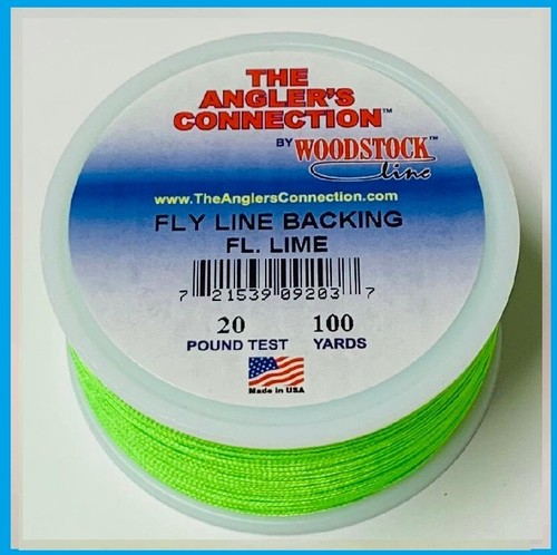 WOODSTOCK TRENZADO DACRON IGFA Respaldo de línea de mosca 20 lb prueba - ¡100 yardas hechas en ee. uu.! - Imagen 7 de 7