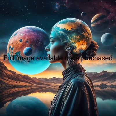 Planetary Being | High Resolution Digital Wall Art Print | Download