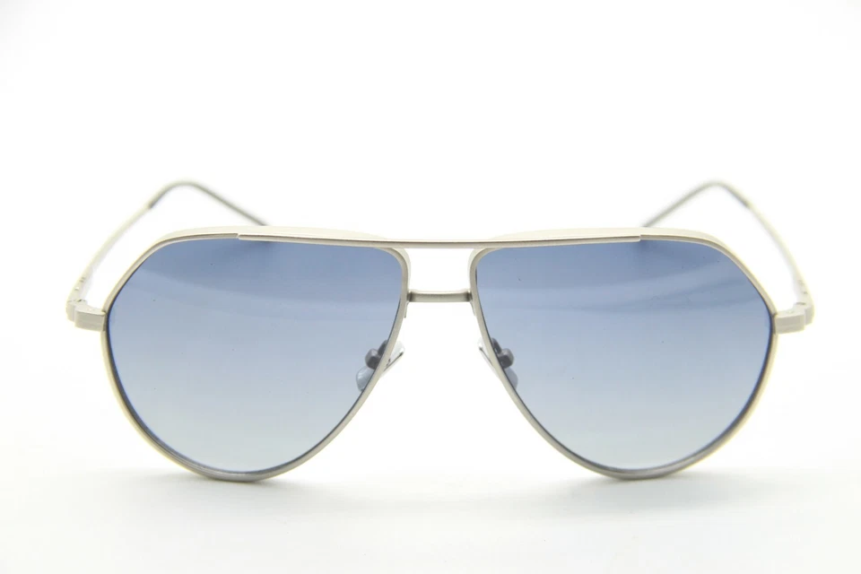 NUEVAS GAFAS DE SOL ITALIA INDEPENDENT 05252.075.000 DOMINIQUE PLATEADAS AUTÉNTICAS 58-12 Foto 2 de 3