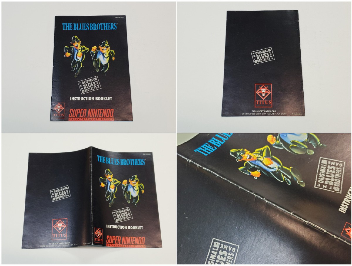 Blues Brothers, The Super Nintendo SNES Box & Manual Only *wear | eBay