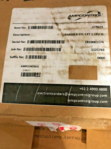 AMPCONTROL Barrier EFL EXT 1.1KV IS - HV - Earth Fault Lockout Barrier 174623 - Bild 4 von 4