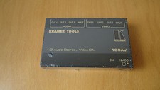 KRAMER 103av 1:3 video  stereo audio distribution amplifier NEW 