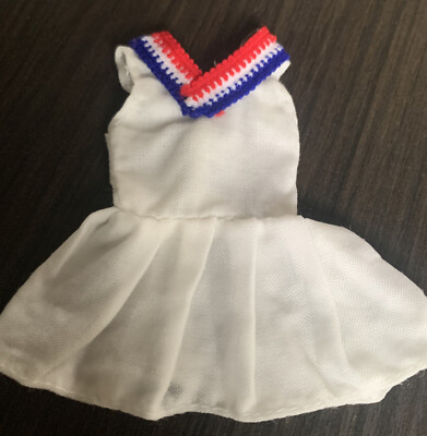 VINTAGE SKIPPER Rare Unique Tennis Dress Red white and blue European | eBay VINTAGE SKIPPER Rare Unique Tennis Dress Red white and blue European | eBay