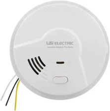 USI Electric 5304 Hardwired Ionization Smoke and Fire Alarm with Battery Backup