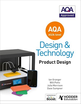 AQA A LEVEL - DESIGN TECHNOLOGY - PRODUCT DESIGN & MY REVISION NOTES - 2 BOOKS