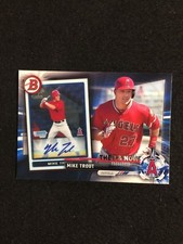 2017 Bowman Baseball: Then and Now Mike Trout #1 