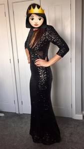 black maxi ball dress