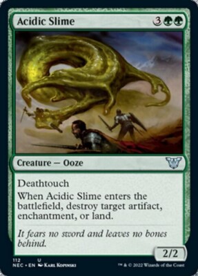 Acidic Slime ~ Commander: Kamigawa: Neon Dynasty [ NM ] [ MTG ]