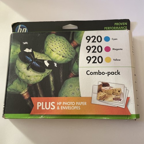 HP 920 Tinte NEU Versiegelt Kombipack Farbe Cyan Magenta Gelb Patronen ABGELAUFEN - Bild 1 von 3
