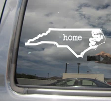 North Carolina State Home Outline USA America Vinyl Die-Cut Decal Sticker 07021