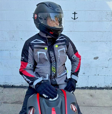 GPI Moto Men's Adventure Motorcycle Jacket with CE Armored & waterproof