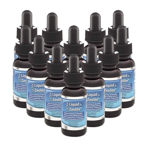 Liquified Zeolite Liquid Natural Detox Extra Strength 12pk + 2 FREE exp 2029