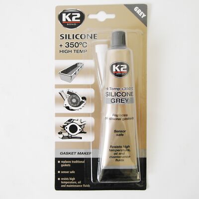 K2 High Temperature Silicone Sealant Grey up to + 350°C 85g