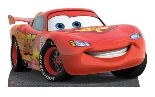 LIGHTNING MCQUEEN cars 2 Disney Pixar LIFESIZE CARDBOARD CUTOUT STANDEE  STANDUP