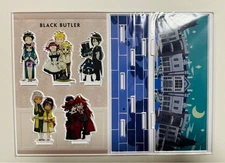 Black Butler BLACK LABEL Acrylic Diorama Stand Ciel Sebastian Grell Rau Soma NEW