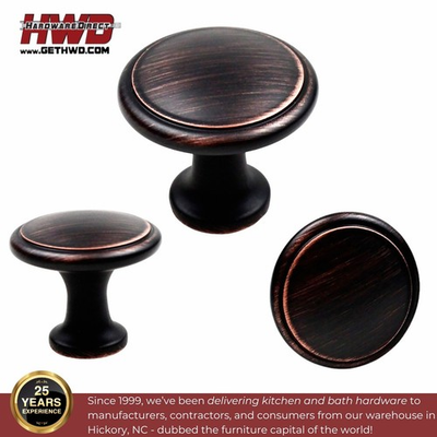 #ad 10 Pack Round Cabinet Knob Pull Handle Kitchen Bath Rubbed Bronze Popular $11.22