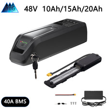 Ebike Battery 48V 10Ah/15Ah/20Ah For 0-1500W Motor Li-ion Electric Bicycle