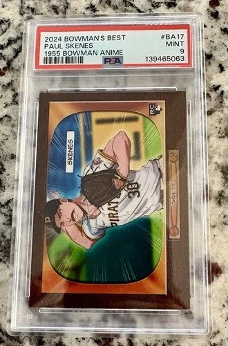 2024 Bowman’s Best Paul Skenes Rookie - 1955 Bowman Anime PSA 9 🔥 #BA-17