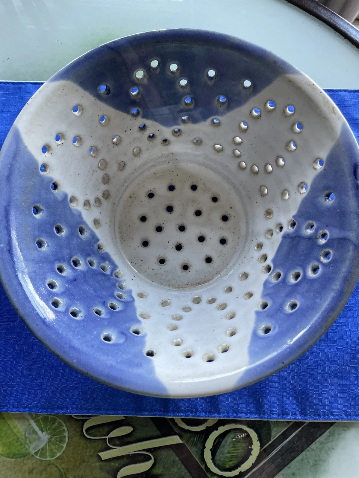 Vintage Drip Glazed Berry Colander Strainer Bowl
Opens in a new window or tab