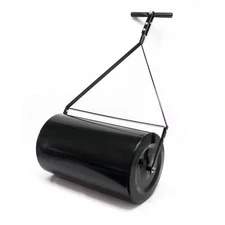 Ami Heavy-Duty 23.6 In. W 14 Gallon Push/Tow Poly Lawn Roller with Easy-Turn Tet