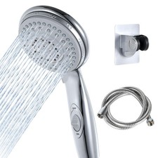 High Pressure RV Shower Head w/Hose - 5-Spray RV Shower Head Kit w/ON/OFF Pau...