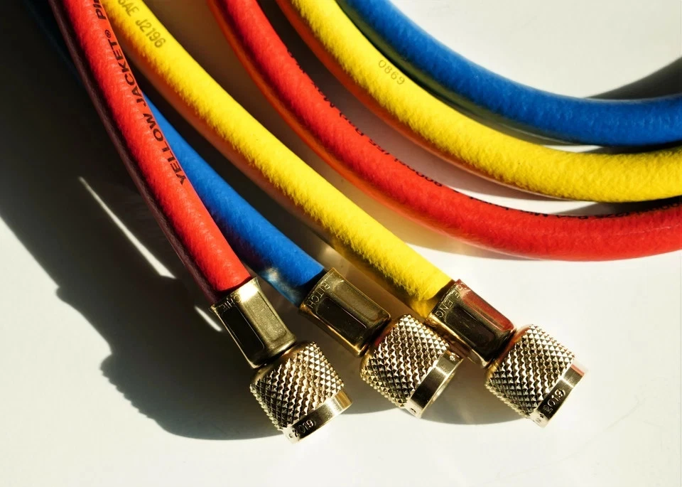 Yellow Jacket 21985 60" HVAC Mangueras de Carga HAV-60-RYB Juego de Accesorios Estándar 3 Foto 3 de 4