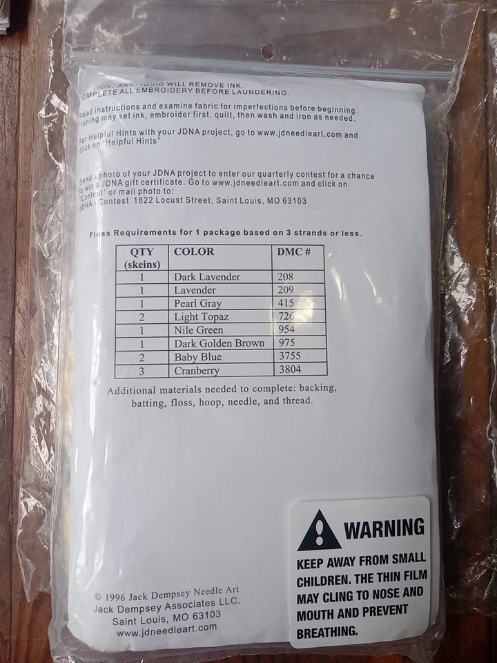 JACK DEMPSEY NEEDLE ART Kit Superior de Edredón para Cuna "Dreamland" #4060-30 Bordado  Foto 2 de 3