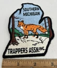Southern Michigan Trappers Association Patch 4.25” X 3.5” Embroidered Fox