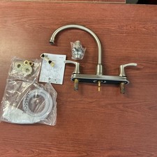 NEW 40619CSL Cornerstone Chrome Two-Handle High Arc Kitchen Faucet B180