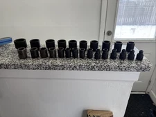 SK Tools 4037 - 25 Piece 1/2" Dr 6 Pt Shallow Metric Impact Socket Set USA MADE