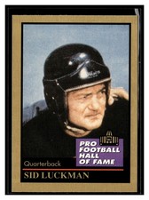 1991 Enor Pro Football HOF #89 Sid Luckman
