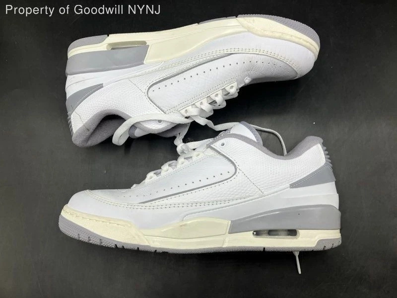 Nike Air Jordan 2 Retro Bajo Blanco Gris Cemento Para Hombre Talla 11 Foto 4 de 4