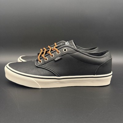 Vans Men s Atwood Black/Marshmallow Skate MEN Shoes VN0A327L68X