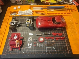 Coche Ranura Guepardo Vintage Cox Escala 1/24 Rojo (ver fotos)