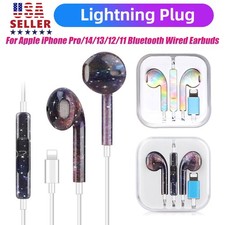 2025 Earphones Headphones for iPhone Pro/14/13/12/11/X Bluetooth Wired Earbuds