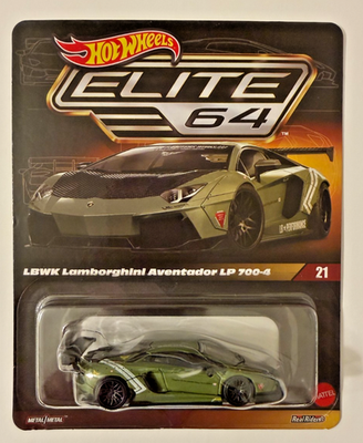 Hot Wheels Elite 64 LBWK Lamborghini Aventador LP 700-4 New
