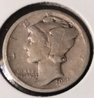 1921 D Mercury Dime 90% Silver Key Date Set Break