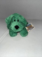 Animal Alley Green Bean Bag Plush Stuffed Animal Shaggy Vintage READ