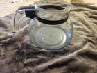 Vintage Pyrex  Flameware  Glass Coffee Pot carafe blue tint  7125 -B