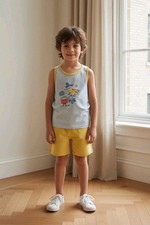 Boys Short Sets Lot Of 7 Each Set Have Different Graphics Size 5T